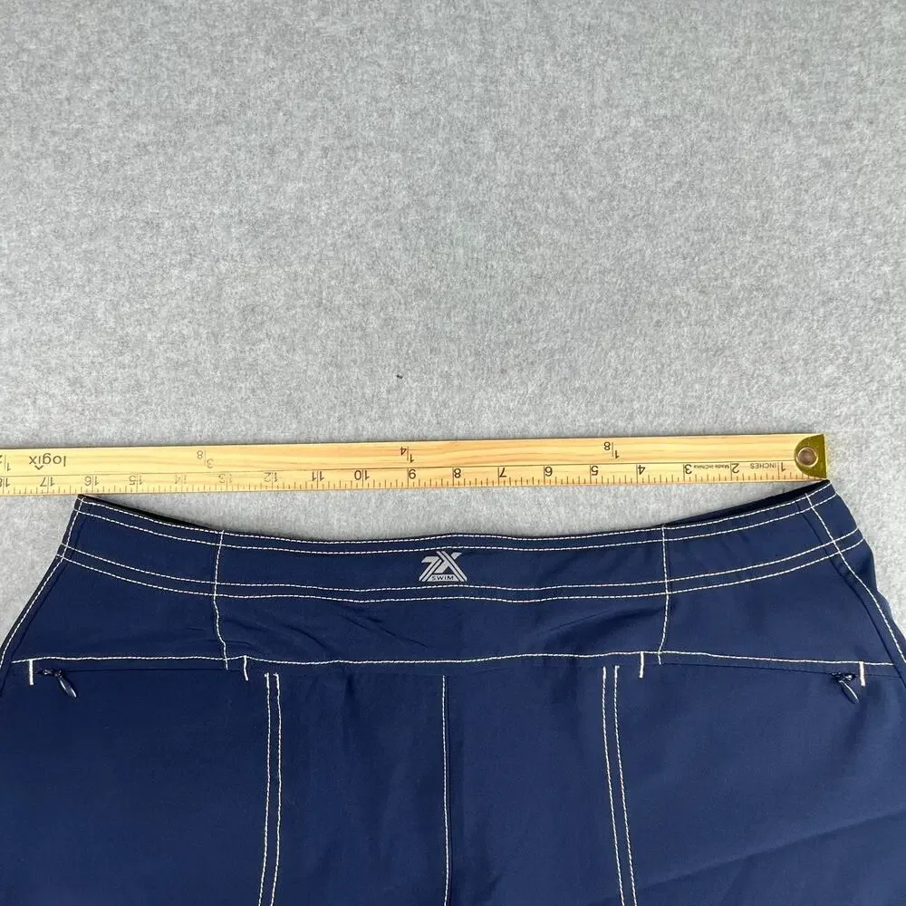 ZeroXposur Swim Trunks Mens Medium Navy Blue Board Shorts Bathing Suit
